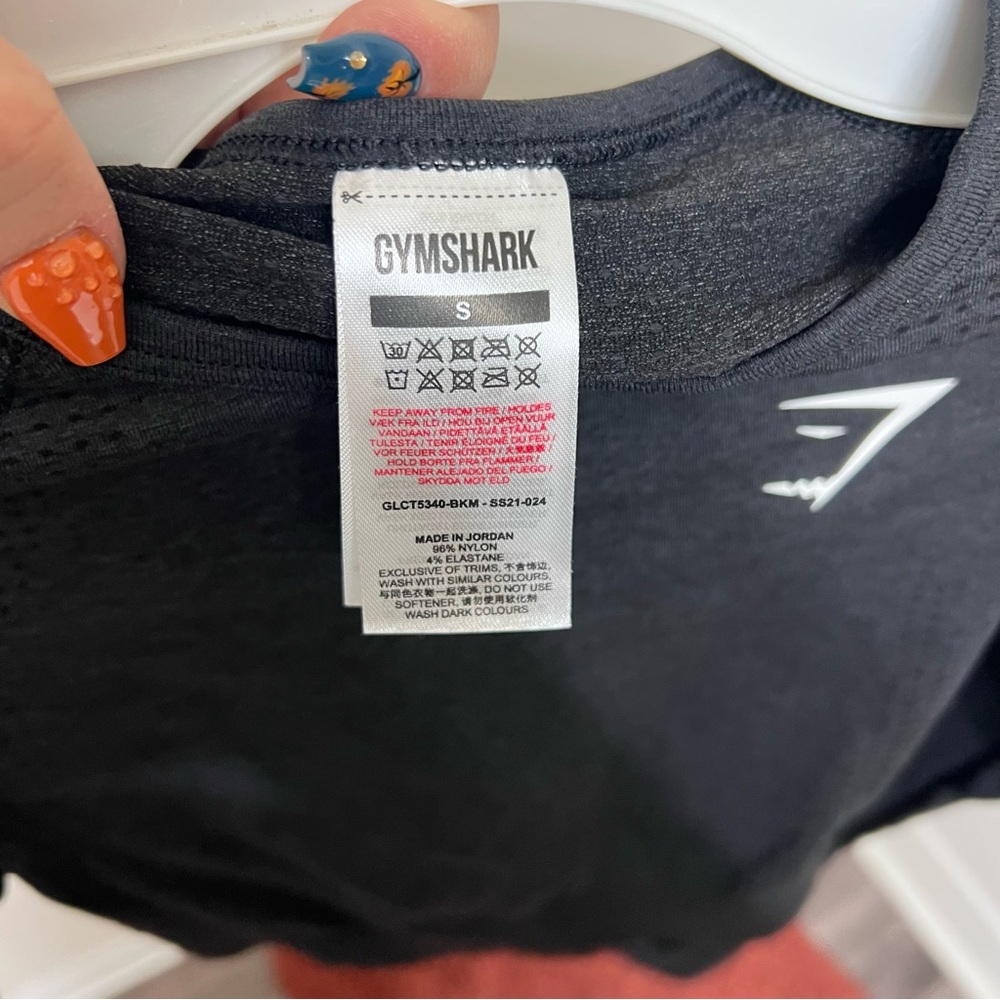 Gymshark Dark Gray Solid Basic Athletic Active Lo… - image 5